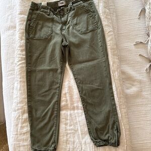 Paige olive green jogger jeans